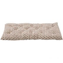 Bloomingville - Sur-matelas épais fond clair motif Indien - édredon en coton