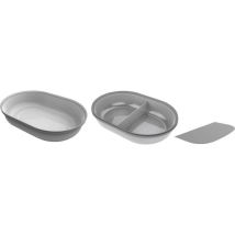 Ciotola per cani SEGULA 400 ml Grigio – Dimensioni: 160x105x30 mm – Robusta e leggera – Set di ciotole