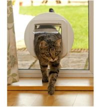 Sureflap - Adaptateur de montage pour chatiere a puce électronique blanc