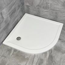 Bathstore - Surface Quadrant Shower Tray 1000mm White Low Profile Acrylic Ex With Waste