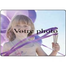 Surface de découpe PERSONNALISABLE en verre 28.5 x 20 cm