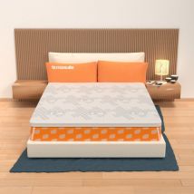 Miasuite - Surmatelas 90x200 Mousse à Mémoire - Hauteur 5 cm, déhoussable Dry Amicor