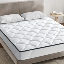 Inre - Surmatelas 160x200 Cm Confort Optimal - Moelleux, Anti-acarien, Respirant - Double Face - Pour Matelas 2 Places