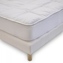 Bleu Calin - Surmatelas Sentation Duvet - Confort Moelleux - Enveloppe 100% Coton - 140x190 Cm