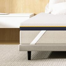 Dewinner - Surmatelas 90 x 190 x 7,5CM Mousse à Mémoire de Forme, Ergonomique, Certifié Oeko-TEX, Tissu Doux et Respirant, Housse Lavable et