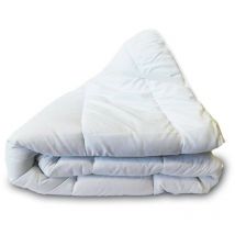 Mortreux - Surmatelas blanc à bouillir 160x200 cm microfibre