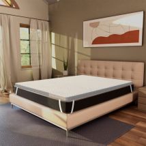 Miasuite - Surmatelas 140x195 en mousse à mémoire de forme - hauteur 5 cm, à portance différenciée, déhoussable One H5