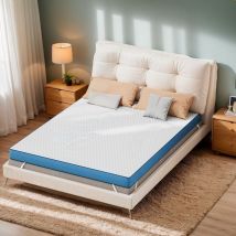 Surmatelas 120x200 cm, Épaisseur 7.5 cm en mousse mémoire de forme gel, Sur matelas luxe adapté adultes enfants, Confort optimal & haute