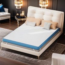 Surmatelas 180x200 cm, Épaisseur 7.5 cm en mousse mémoire de forme gel, Sur matelas luxe adapté adultes enfants, Confort optimal & haute résilience