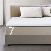 Surmatelas 240 x 310 en mousse à mémoire de forme Hauteur 6 cm Housse respirante et amovible Antibactérien et antifongique