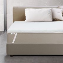 Surmatelas 80 x 200 en mousse à mémoire de forme Hauteur 6 cm Housse respirante et amovible Antibactérien et antifongique