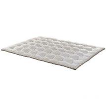 Relax - Surmatelas en fibre super douce Confort supplémentaire Respirant Fermeté douce Adaptable Améliore le repos Sensation de confort 160 x 190 cm