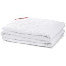 Surmatelas / protège-matelas matelassé en fils, 160x200cm, blanc