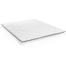 Relax - emily Surmatelas en Fibre et Mousse 3cm Hauteur Respirante - 160x190 cm