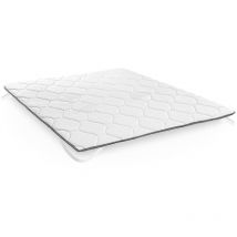 Relax - Surmatelas Fibre et Mousse emily 3cm hauteur respirante - 140x190 cm