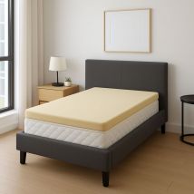 Nuits D'or - Surmatelas Top Confort Mémoire de Forme Souple 58 Kg/m3 70x190 x 4,5 cm Déhoussable Entretien Facile - -