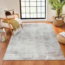 Surya - Tapis Abstrait Moderne Beige/Blanc 120x170 cm