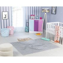 Surya - Tapis Enfant Lavable en Machine Chat Brun/Beige 120x170 cm