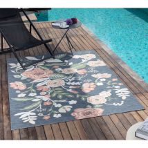 Surya - Tapis d'Extérieur/Intérieur Multicolore/Bleu Foncé 160x213 cm