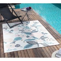 Surya - Tapis d'Extérieur/Intérieur Multicolore/Bleu Clair 200x275 cm