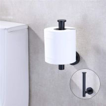 Sus 304 Stainless Steel Wall Mounted Toilet Paper Holder, Matte Black Paper Holder, Toilet Paper Roll Holder for Bathroom and Kitchen,