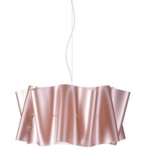 Suspensión de Metal Rosa en Metal Cromado Cm. 50x27h