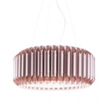 Linea Zero - Suspensión de Metal Rosa en Metal Cromado Cm. 60x31h