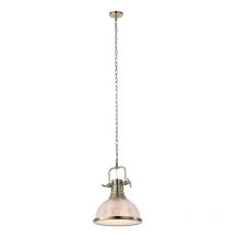 Suspension Vintage 1xE27 Verre Opale