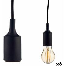 Giftdecor - Gift Decor Lamp de Ceiling Lamp 60 w 220-250 v Black Plastic (6 pcs.)