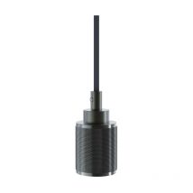 Suspension à douille en aluminium, finition pointes de diamant argentées, culot E27 - SDV03EB - Xanlite
