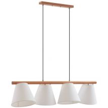 Lucande - Suspension à intensité variable 'Jinda' en textile pour salon & salle à manger