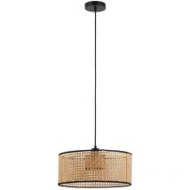 Lindby - Suspension à intensité variable 'Otso' en bois pour salon & salle à manger