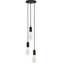 Suspension a tu estilo E27 3x60W Noir - Negro