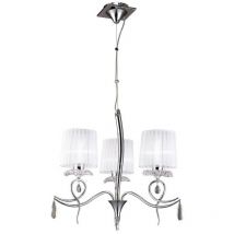 Inspired Mantra - Louise - M5323 Habana Black Round Shade 240mm, Suitable for Table Lamps