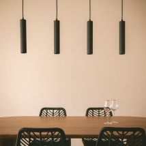 Ledkia - Suspension Aluminium Aritz 4 Spots Noir