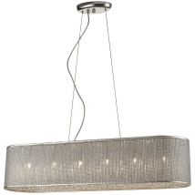 Spring Lighting - Luminaire suspendu à 6 ampoules argenté, G9