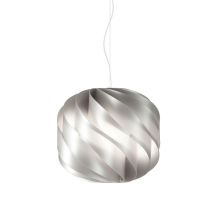 Suspension – Argentée en métal chromé – 1x MAX 30W E14 – Diamètre 15cm, Hauteur 14cm – LINEA ZERO