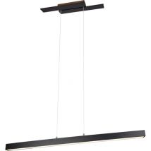 Trio Lighting - Lampe suspendue plafonnier suspension led dimmable métal noir l 115,5 cm