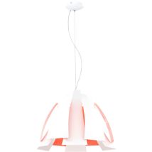 Lampe à suspension blanche lampe de table à manger lampe de salon, feuille orange, 1x E27, DxH 55x110 cm Eglo 92844
