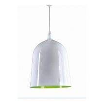 Aluminor - Suspension, Suspension Bottle gm blanche intérieur vert en Metal