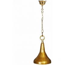 Denzzo - Suspension Cloche en métal doré 35 cm