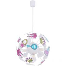 Filles suspendus projecteur château couronne robe lampe enfants salle de jeux boule luminaire Globo 15734