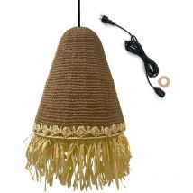 Lumisky - Suspension d'extérieur paloma outdoor cable Beige Herbe marine D40 cm