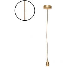 Opjet - Monture métal Doré - Satiné pour Suspension Douille avec fil