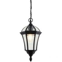 Endon - Drayton - Lanterne de plafond extérieure à 1 ampoule suspendue noire IP44, E27