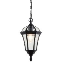 Drayton - Lanterne De Plafond Extérieure À 1 Ampoule Suspendue Noire Ip44, E27 - Endon