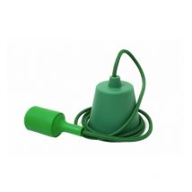 Suspension E27 - Fil électrique couleur - Vert Émeraude