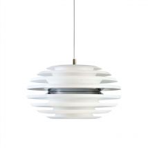 Belid - Ellipse - Lámpara colgante de techo con 1 luz, cromo, blanco mate, E27