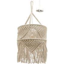 Mobilibrico - Suspension en macramé coton et métal