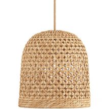 Suspension en rotin - Lampe suspendue design boho Bali - 30cm- Rava Naturel
